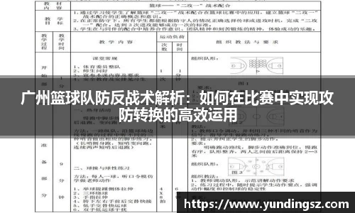 广州篮球队防反战术解析：如何在比赛中实现攻防转换的高效运用